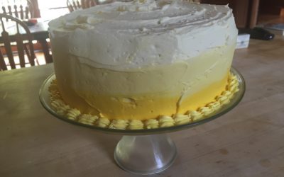 Lemon Ombre Cake